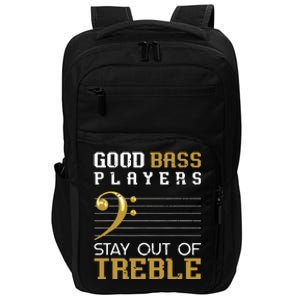 Bass Clef Funny Bass Player Gift Bass Guitar Impact Tech Backpack