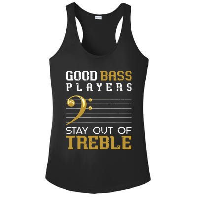 Bass Clef Funny Bass Player Gift Bass Guitar Ladies PosiCharge Competitor Racerback Tank