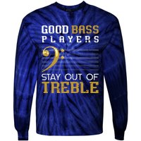 Bass Clef Funny Bass Player Gift Bass Guitar Tie-Dye Long Sleeve Shirt