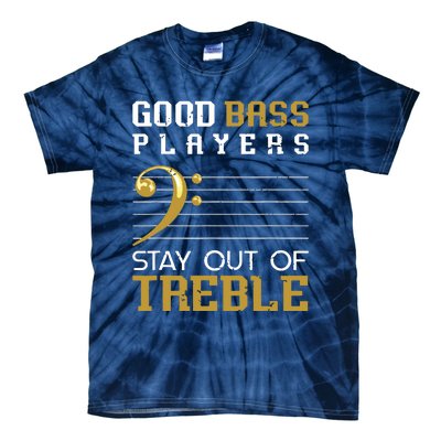 Bass Clef Funny Bass Player Gift Bass Guitar Tie-Dye T-Shirt