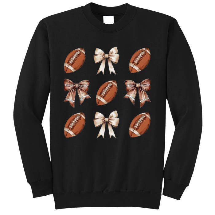 Brown Coquette Football Football Mom Sports Mom Sweatshirt