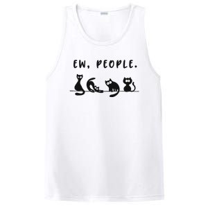 Black Ca Funny Ew People Meowy Cat Lovers Gift PosiCharge Competitor Tank