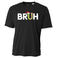 Bruh Christmas Funny Christmas Cooling Performance Crew T-Shirt