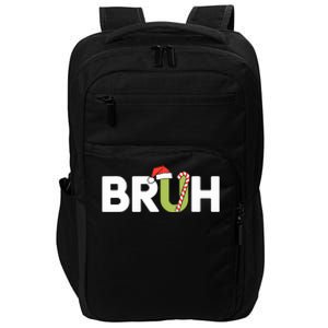 Bruh Christmas Funny Christmas Impact Tech Backpack