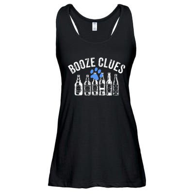 Booze Clues Funny Drinking Vintage Adult Humor Ladies Essential Flowy Tank