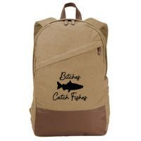 Bitches Catch Fishes Cotton Canvas Backpack