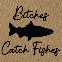 Bitches Catch Fishes Cotton Canvas Backpack