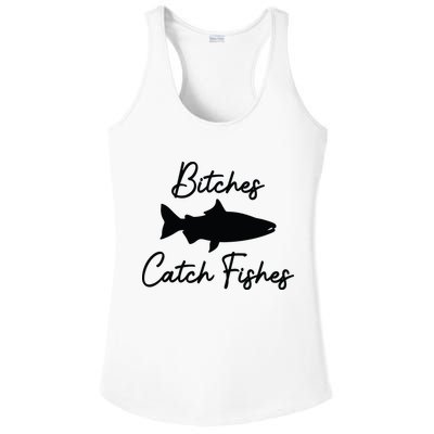 Bitches Catch Fishes Ladies PosiCharge Competitor Racerback Tank