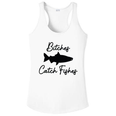 Bitches Catch Fishes Ladies PosiCharge Competitor Racerback Tank