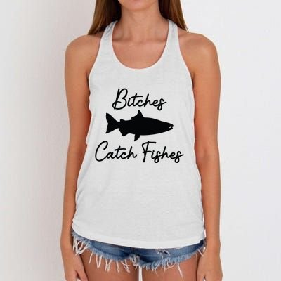 Bitches Catch Fishes Women's Knotted Racerback Tank