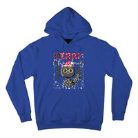 Black Cat Funny Xmas Light Kawaii Cat Lovers Merry Christmas Gift Hoodie