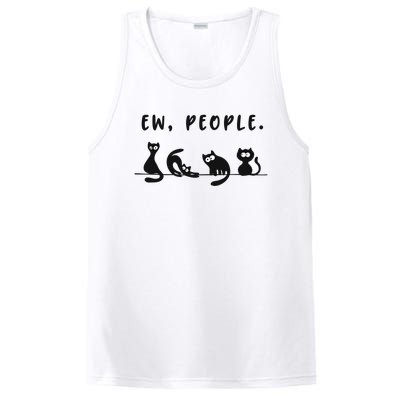 Black Ca Funny Ew People Meowy Cat Lovers Gift PosiCharge Competitor Tank