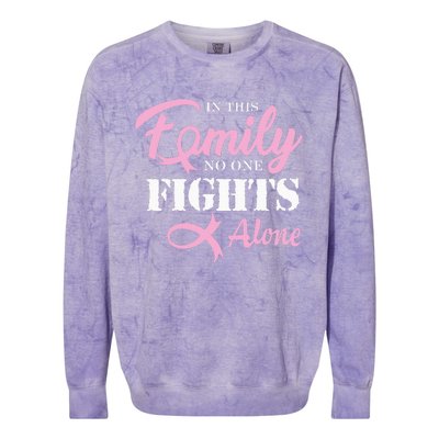 Breast Cancer Fight Cancer Ribbon Colorblast Crewneck Sweatshirt