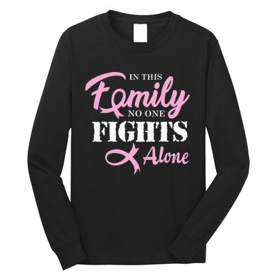 Breast Cancer Fight Cancer Ribbon Long Sleeve Shirt