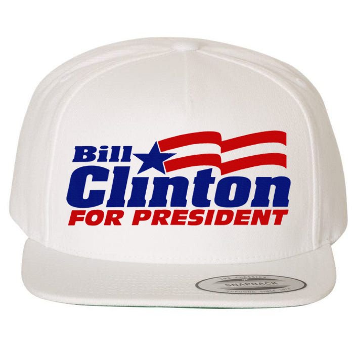 Bill Clinton For President Campaign Wool Snapback Cap