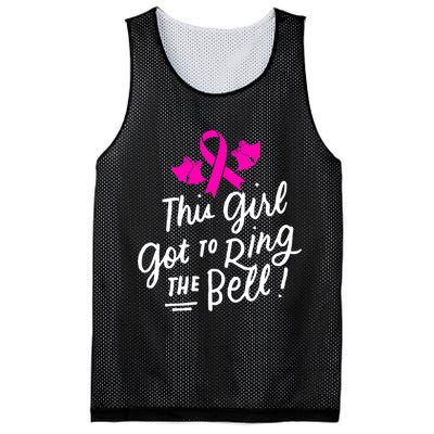 Breast Cancer Funny This Girl Got To Ring The Bell Chemo Grad Mesh Reversible Basketball Jersey Tank