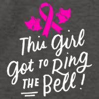 Breast Cancer Funny This Girl Got To Ring The Bell Chemo Grad Vector Backpack