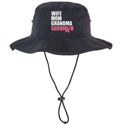 Breast Cancer Fighter  Wife Mom Grandma Survivor Legacy Cool Fit Booney Bucket Hat