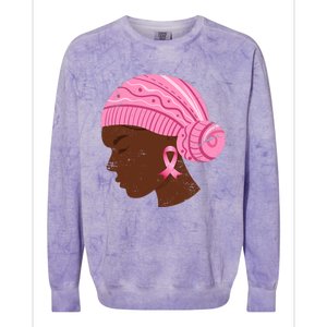 Breast Cancer Fighter Gift Breast Cancer Awareness Colorblast Crewneck Sweatshirt