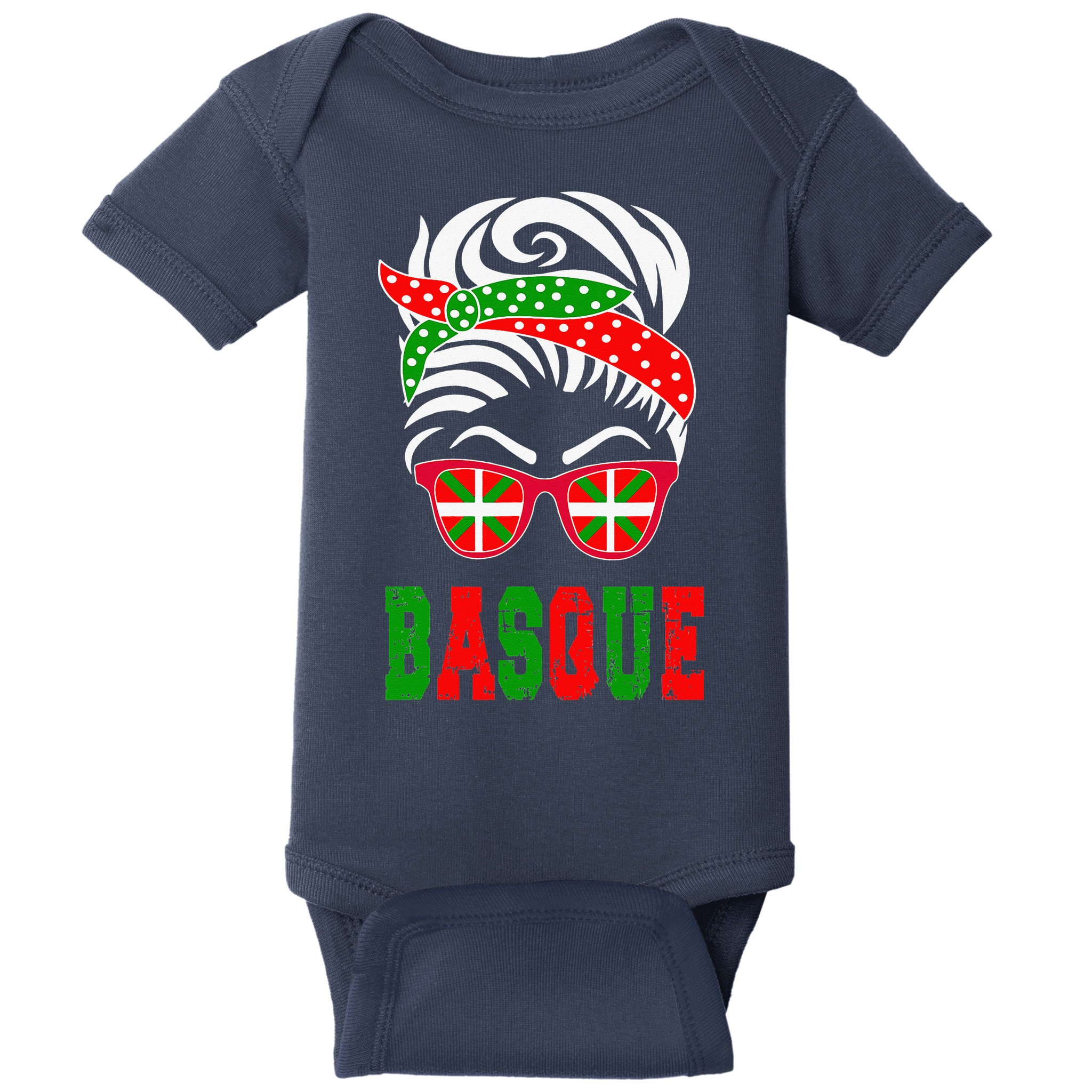 Basque Country Flag Basque Girl Baby Bodysuit