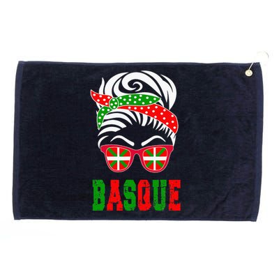 Basque Country Flag Basque Girl Grommeted Golf Towel