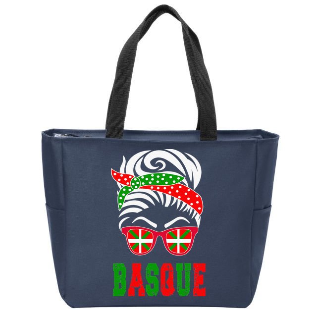 Basque Country Flag Basque Girl Zip Tote Bag