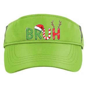 Bruh Christmas Funny Christmas Adult Drive Performance Visor