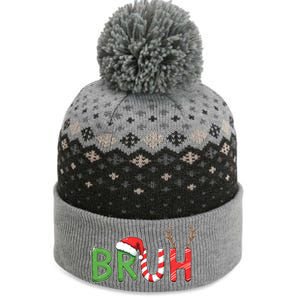 Bruh Christmas Funny Christmas The Baniff Cuffed Pom Beanie