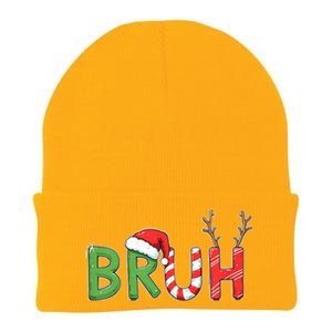 Bruh Christmas Funny Christmas Knit Cap Winter Beanie