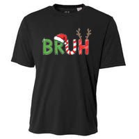 Bruh Christmas Funny Christmas Cooling Performance Crew T-Shirt