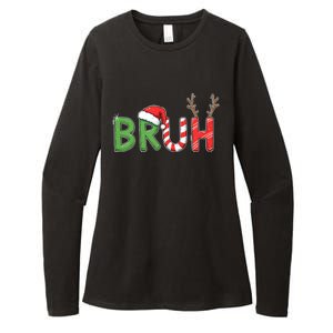 Bruh Christmas Funny Christmas Womens CVC Long Sleeve Shirt