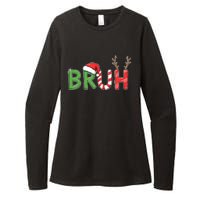 Bruh Christmas Funny Christmas Womens CVC Long Sleeve Shirt