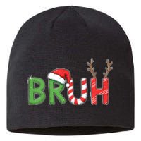 Bruh Christmas Funny Christmas Sustainable Beanie