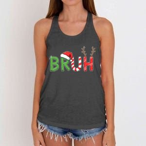 Bruh Christmas Funny Christmas Women's Knotted Racerback Tank