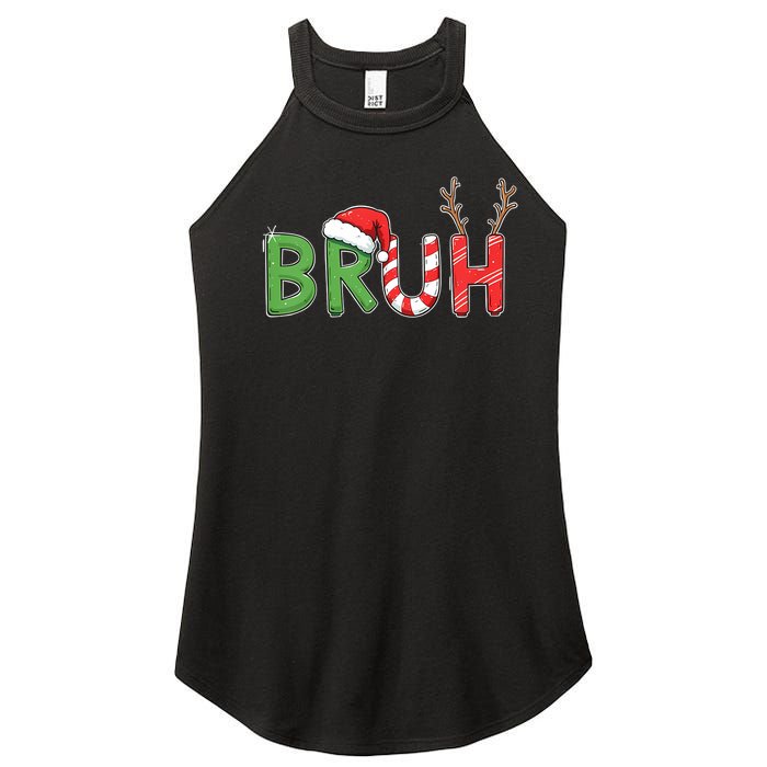 Bruh Christmas Funny Christmas Women's Perfect Tri Rocker Tank