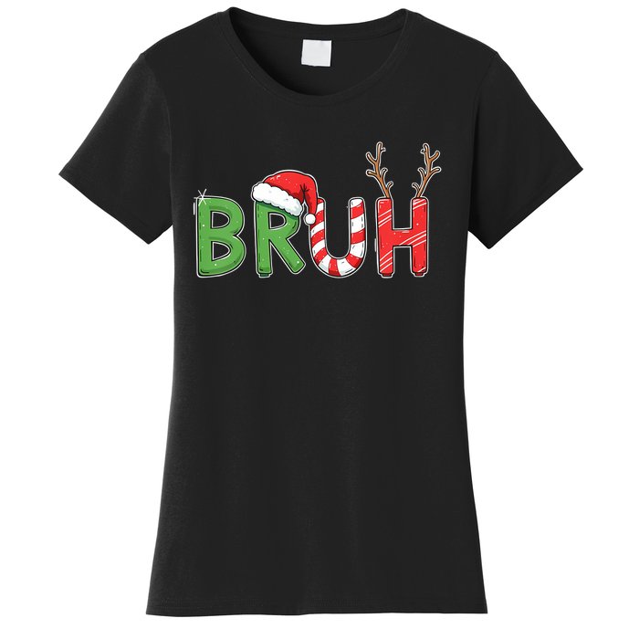 Bruh Christmas Funny Christmas Women's T-Shirt