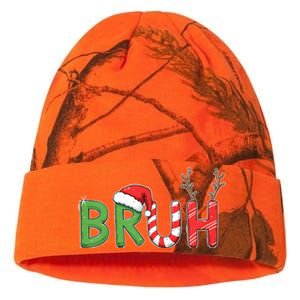 Bruh Christmas Funny Christmas Kati Licensed 12" Camo Beanie