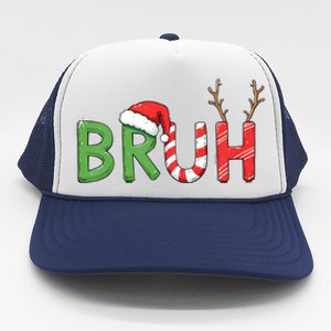 Bruh Christmas Funny Christmas Trucker Hat