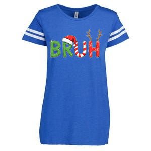 Bruh Christmas Funny Christmas Enza Ladies Jersey Football T-Shirt