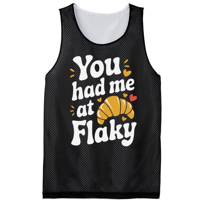 Buttery Croissant Fresh Baked Pastry Addict French Breakfast Mesh Reversible Basketball Jersey Tank