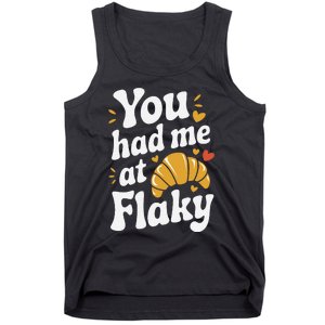 Buttery Croissant Fresh Baked Pastry Addict French Breakfast Tank Top