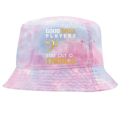 Bass Clef Funny Bass Player Gift Bass Guitar Tie-Dyed Bucket Hat