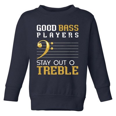 Bass Clef Funny Bass Player Gift Bass Guitar Toddler Sweatshirt