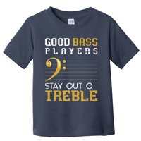 Bass Clef Funny Bass Player Gift Bass Guitar Toddler T-Shirt