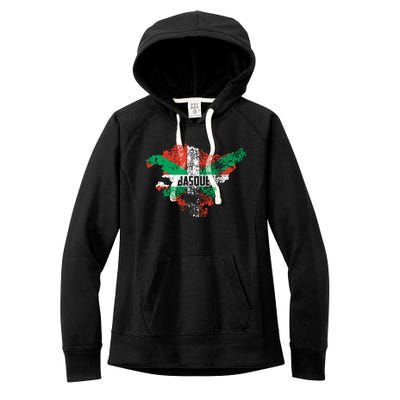 Basque Country Flag Euskadi Historical Roots Gift Meaningful Gift Women's Fleece Hoodie