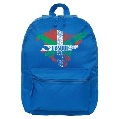 Basque Country Flag Euskadi Historical Roots Gift Meaningful Gift 16 in Basic Backpack