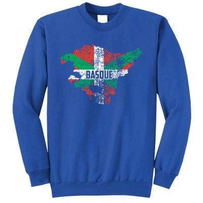 Basque Country Flag Euskadi Historical Roots Gift Meaningful Gift Tall Sweatshirt