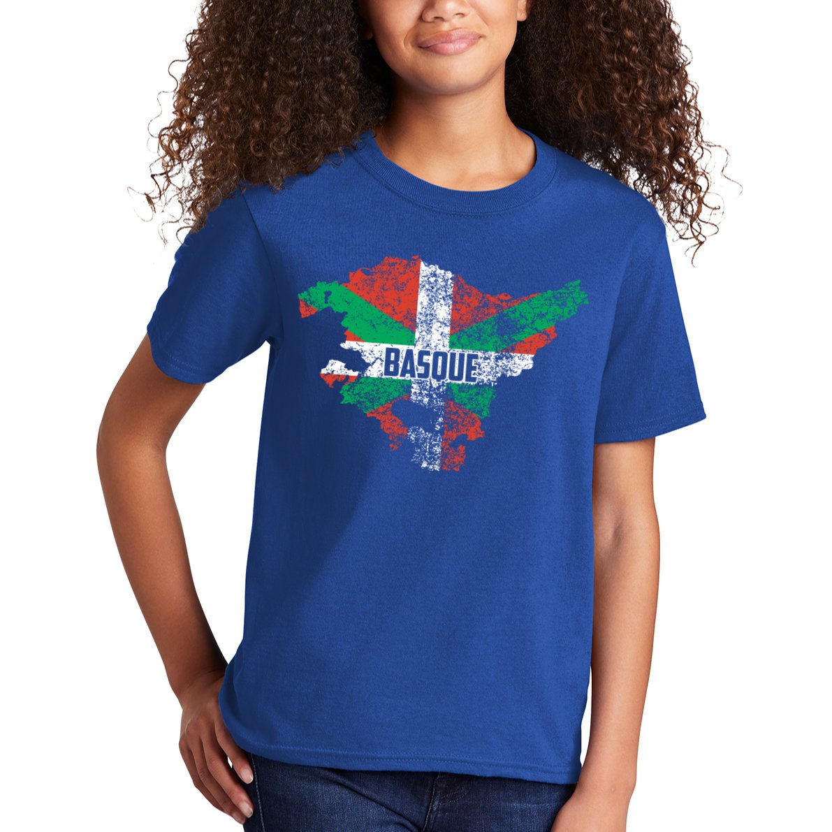 Basque Country Flag Euskadi Historical Roots Gift Meaningful Gift Kids T-Shirt