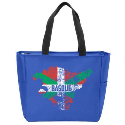 Basque Country Flag Euskadi Historical Roots Gift Meaningful Gift Zip Tote Bag