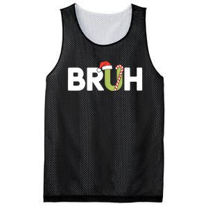 Bruh Christmas Funny Christmas Mesh Reversible Basketball Jersey Tank